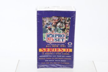 1991 NFL Pro Set Series 2 Football Factory Sealed Box