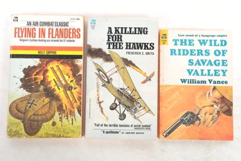 ACE BOOK PULP FICTION WWI & Western 3 Books