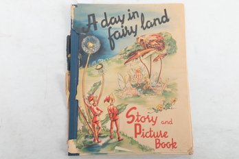 (Folio Size Childrens Book) A Day In Fairy Land, Pictures By Ana Mae Seagren Story By Sigrid Rahmas