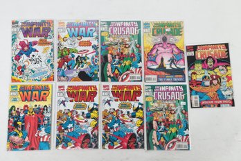 Lot Of 9 Infinity War And Infinity Crusade Comic Books