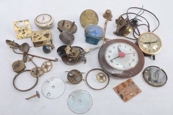 Lot Misc Clocks And Parts