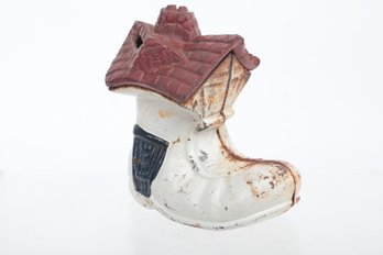 Vintage Cast Iron 'Boot Bank'