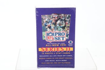 1991 NFL Pro Set Series 2 Football Factory Sealed Box