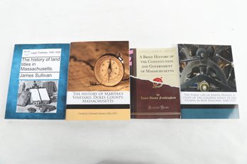 4 Books On The History Of Massachusetts , The History Of Martha's Vinyard, Dukes County, Etc.