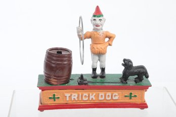 Cast Iron 'Trick Dog' Mechanical Bank
