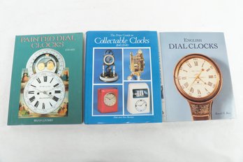CLOCKS CLOCKS CLOCKS 3 Beautifully Illustrated Books Incl. Painted Dial, English Dial & Collectable Clocks
