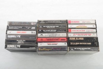 20 Vintage Mixed Genre Cassette Tapes: Styx, Bad Finger, Humble Pie, Steve Miller Band & More!!!