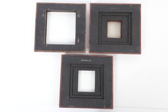 Antique Group Of 3 Large Format Camera Reducing Back From 8x10
