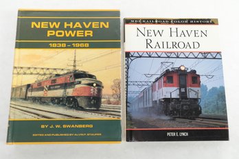 2 Books On The New Haven Railroad, Incl. New Haven Power 1838-1968, Steam, Deisel, Trolleys, Motor Cars, Etc.