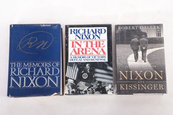 3 Politics Hardcovers, Richard Nixon, Vintage