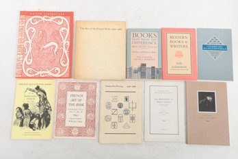 Book Collecting And Fine Printing References 10 Items
