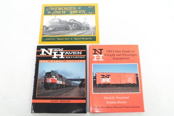 3 Books On New Haven Railroad, Incl, N.H. RR The Final Decade & Color Guide To Freight & Passenger Equipment