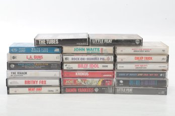 20 Vintage Mixed Genre Cassette Tapes: Billy Idol, Guns & Roses, Meatloaf & More!!!