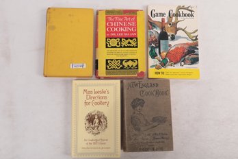 Cook Books : 5 Vintage Books Including Steindlers Game Cookbook