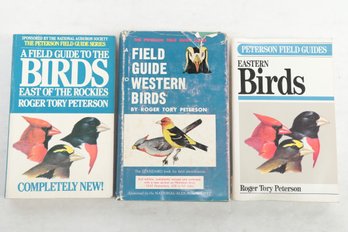 3 Peterson's Field Guides To Birds, Illus., Incl. Eastern Birds, Western Birds & Birds East Of The Rockies