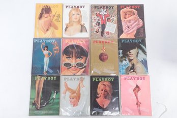 Complete 1965 Playboy Magazine With Center Folds