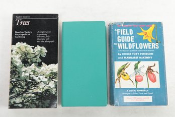 Whales & Dolphins, Trees And Field Guide To Flowers, 3 Books On Natural History
