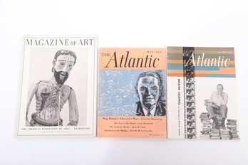 1940 MAGAZINE OF ART & 2 Period Issues Of THE ATLANTIC