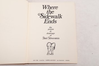 CHILDREN'S BOOKS:  SHEL SIVERSTEIN, WHERE THE SIDEWALK ENDS, (1974)