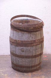 Vintage Large Wooden Wine Barrel