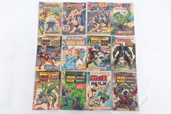 Grouping Of Marvel .12 Cent Comic Book Lot Iron Man Hulk And Others