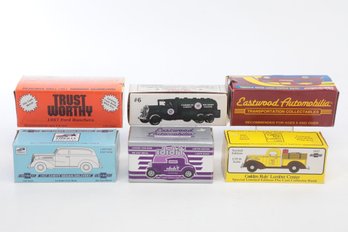 Group Of 6 Die Cast Model Cars From Liberty Classics & ERTL - New