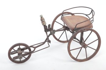 Late 1800's Child's  Velocipede Tricycle Believed Vintage Reproduction
