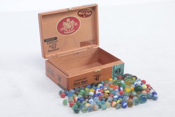 Box Of Vintage Marbles