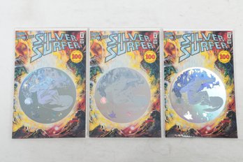 Lot Of 3 Silver Surfer 100 Comic Books