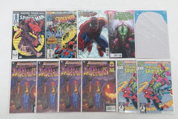 Lot Of 11 Spiderman Related Comic Books