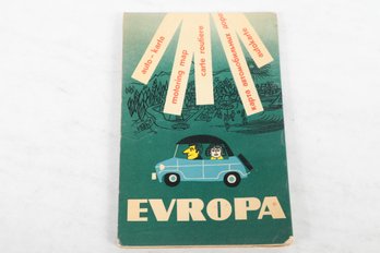 1960s Auto Map Of Europe