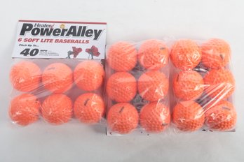 18  Heaters Power Alley Soft Light Baseballs