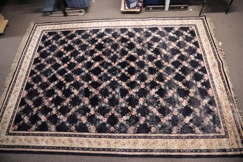 The Garden Of Eden Collection Karastan 'Ebony Trellis' Wool Rug