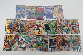 Lot Of 25 Misc Spiderman Comic Books And Related Comic Books