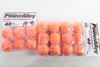 18  Heaters Power Alley Soft Light Baseballs