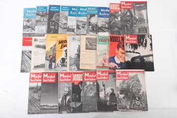 Group Of Vintage Railroad Train Model Builder Magazines