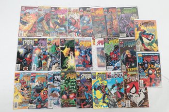 Lot Of 26 Sensational Spiderman Comic Books