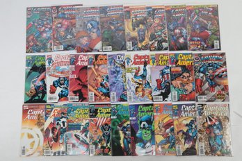 Lot Of 26 Captain America Comic Books