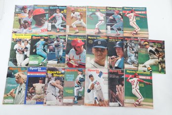 Grouping Of Vintage Sports Illustrated Baseball Magazines (1970s/80s)