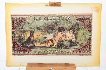 Early Tobacco Advertising Chromo  Crate Label