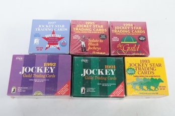 Grouping Of 1990s Jockey Star Trading Cards (5 Sealed, 1 Open Box)