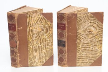 Essays Of Ralph Waldo Emerson  2 Vols.  Leather Bindings Riverside Press