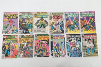 Lot Of 12 Powerman And Iron Fist Comic Books