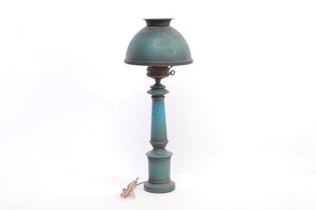 Vintage Mid-Century Modern Teal/Blue Table Lamp
