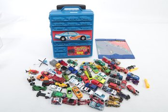 Hot Wheels Hard Carry Case On Wheels, With Hot Wheels Cars (Full)