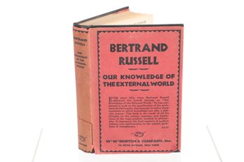 Philosophy Bertrand Russell BookPhilosophy Bertrand Russell Book Hard Cover With Dust Jacket