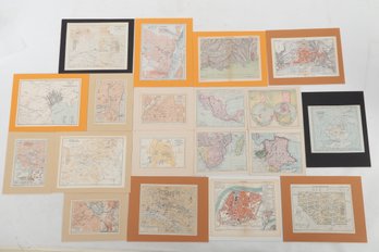 Collection Of Small Maps 19th And 20th Century