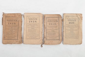 3 Connecticut Almanacs 1817 To 1819