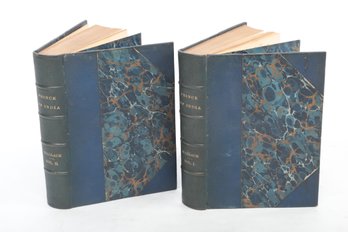 Leather Bindings 1893 Lew Wallace , Price Of India, 2 Volunes