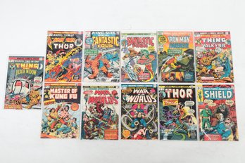 Lot Of 11 Marvel Comic Books 25c Cover Price Thor Fantastic Four More